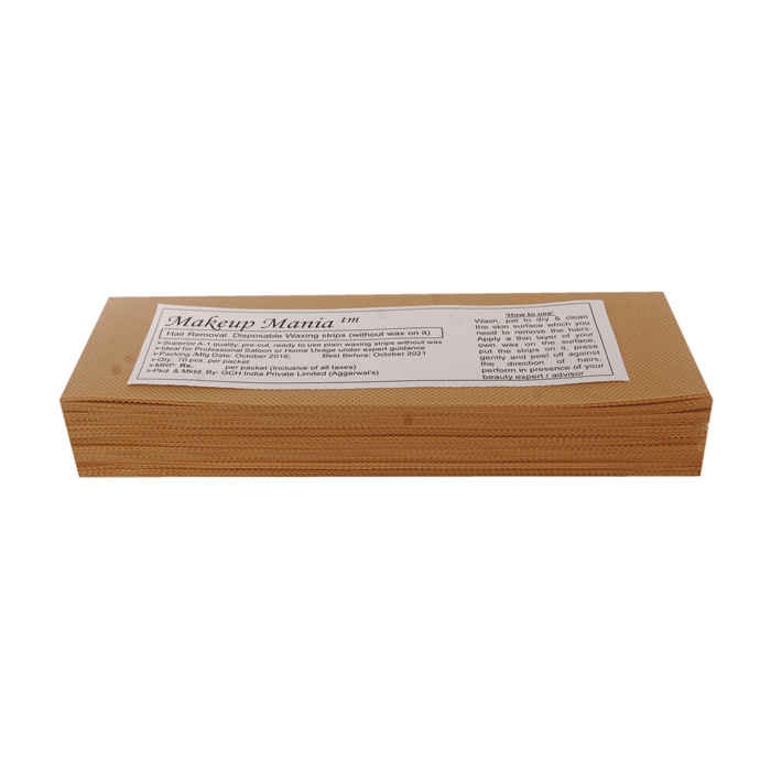 Buy Makeup Mania Hair Removal Waxing Strips - Beige 70 Pcs - Purplle