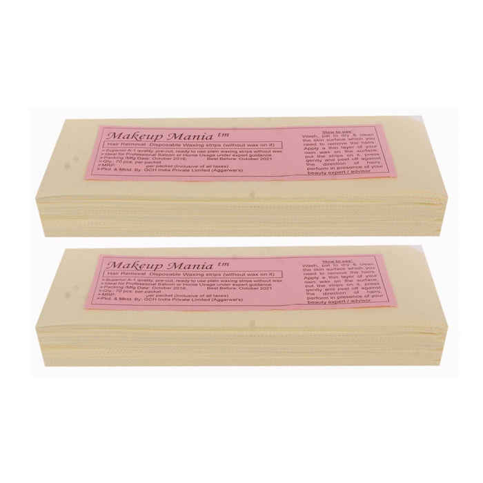 Buy Makeup Mania Hair Removal Waxing Strips - Ivory 140 Pcs - Purplle