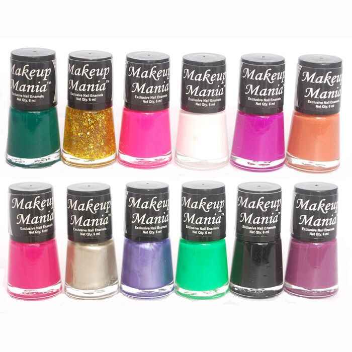 Buy Makeup Mania Exclusive Nail Polish Set of 12 Pcs (Multicolor Set # 82) - Purplle