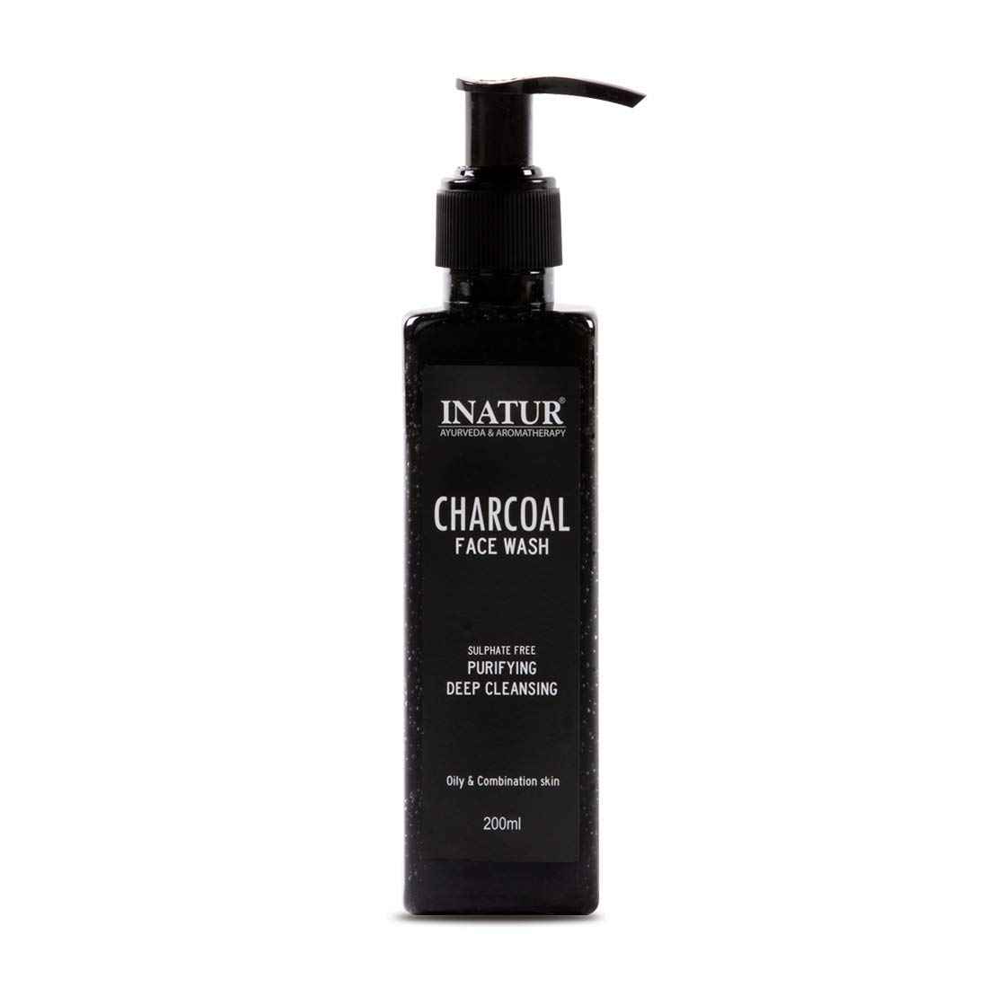 Buy Inatur Charcoal Face Wash (200 ml) - Purplle