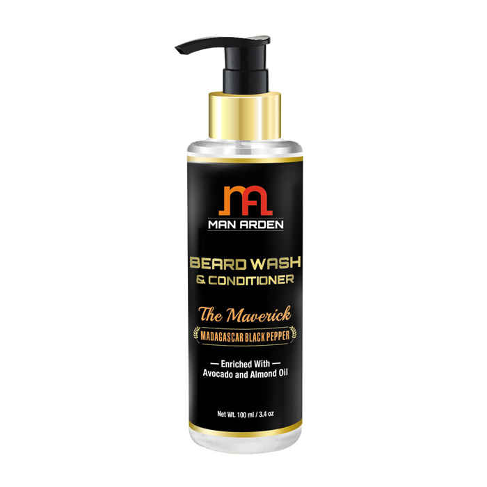 Buy Man Arden Beard Wash (Shampoo) & Conditioner The Maverick With Avocado and Almond Oil (100 ml) - Purplle