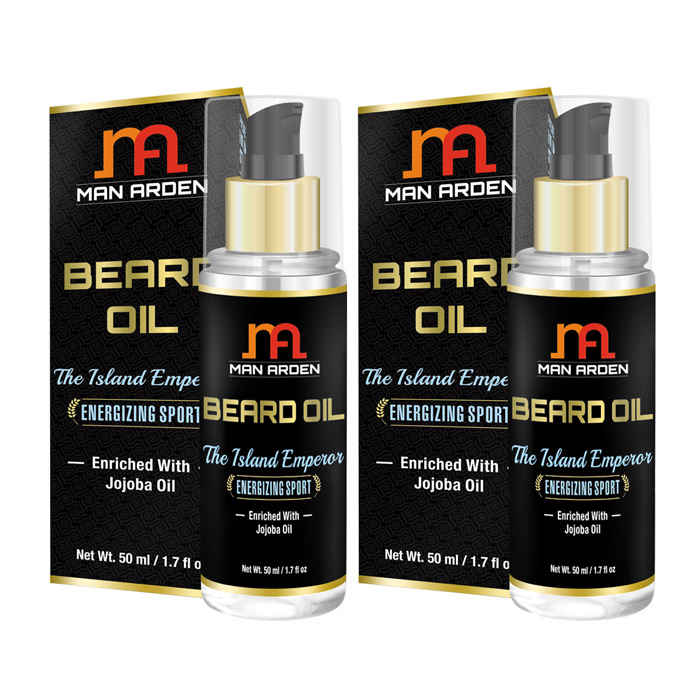 Buy Man Arden Beard & Mustache Oil The Island Emperor (50 ml) x Pack of 2 - Purplle