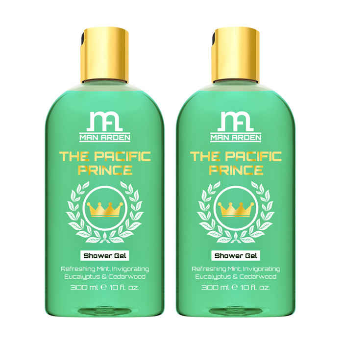 Buy Man Arden The Pacific Prince Luxury Shower Gel Body Wash (300 ml) (Pack of 2) - Purplle