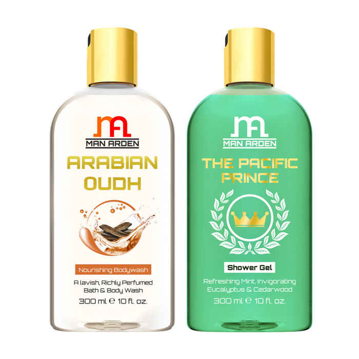Buy Man Arden Arabian Oudh + The Pacific Prince Luxury Shower Gel (300 ml) - Purplle