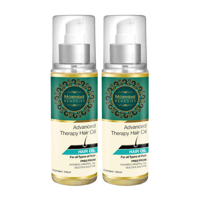 Buy Morpheme Advanced Therapy Hair Oil (Anti Hair Fall, Hair Loss & Hair Repair) 2 Bottles - Purplle