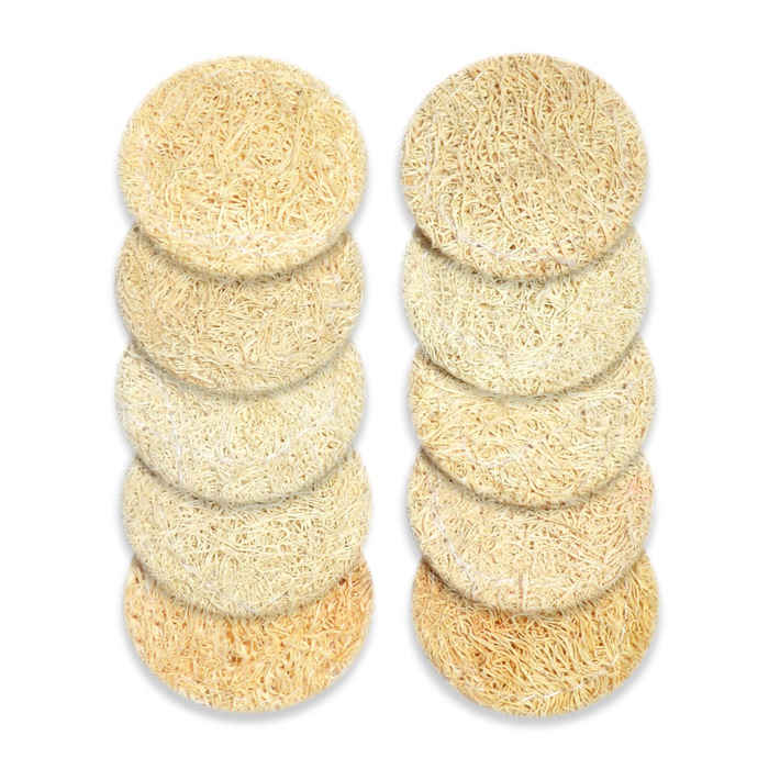 Buy Panache Loofah Stamps (Pack Of 10), Dia.-3.8 Cm., Foot & Hand Care, Beauty, Personal Care, Manicure, Pedicure, Nail Files & Buffers, Tools & Accessories - Purplle
