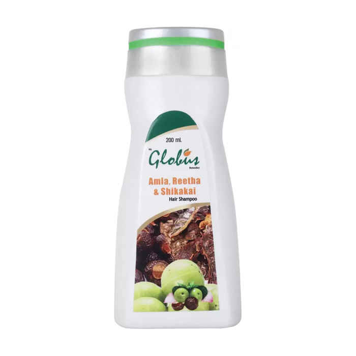 Buy Globus Amla Reetha & Shikakai Hair Shampoo (200 ml) - Purplle