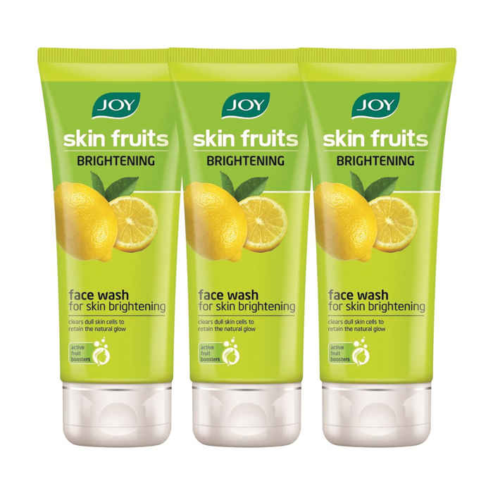Buy Joy Skin Fruits Fairness Lemon Face Wash (Pack Of 3 X 100 ml) - Purplle
