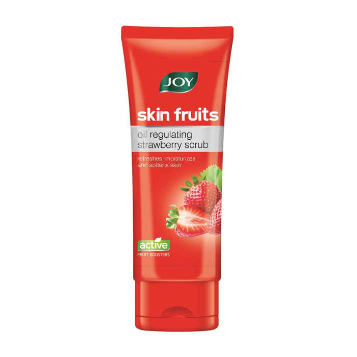 Buy Joy Skin Fruits Oil Regulating Strawberry Scrub 200 ml - Purplle