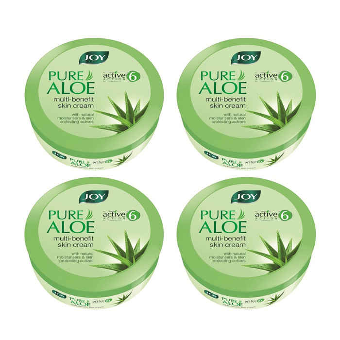 Buy Joy Pure Aloe Multi-Benefit Skin Cream (Pack Of 4 X200 ml) - Purplle