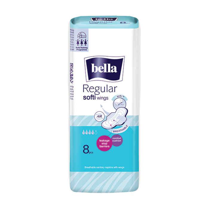 Buy Bella Regular Softi Wings Classic Sanitary Pads 8 Pcs - Purplle