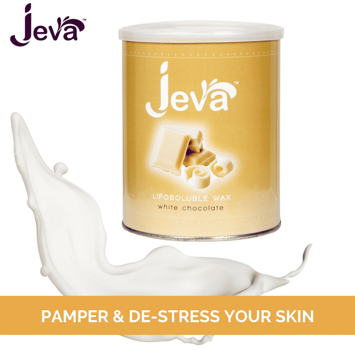 Buy Jeva Liposoluble wax - White Chocolate (800 ml) - Purplle