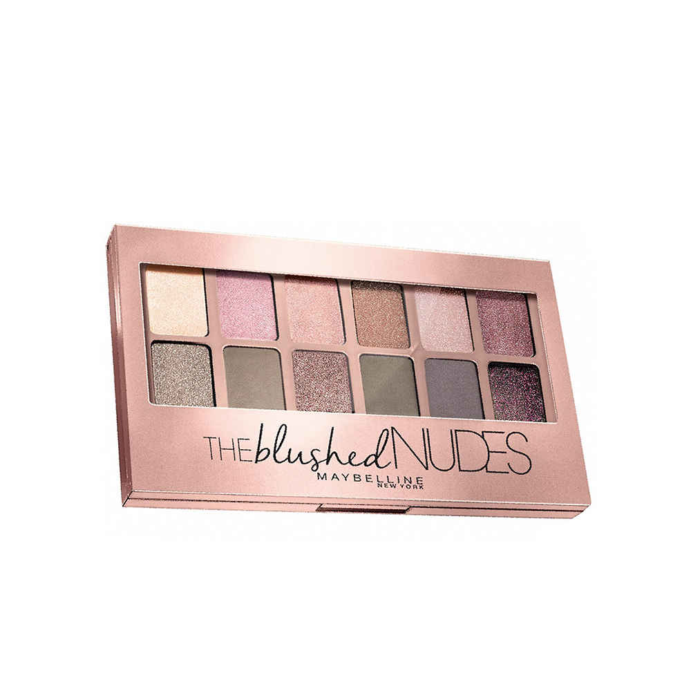 Buy Maybelline New York Eyeshadow Palette, 12 Highly Blendable Shades, Matte and Sheen Colours, The Blushed Nudes, 9 gm - Purplle