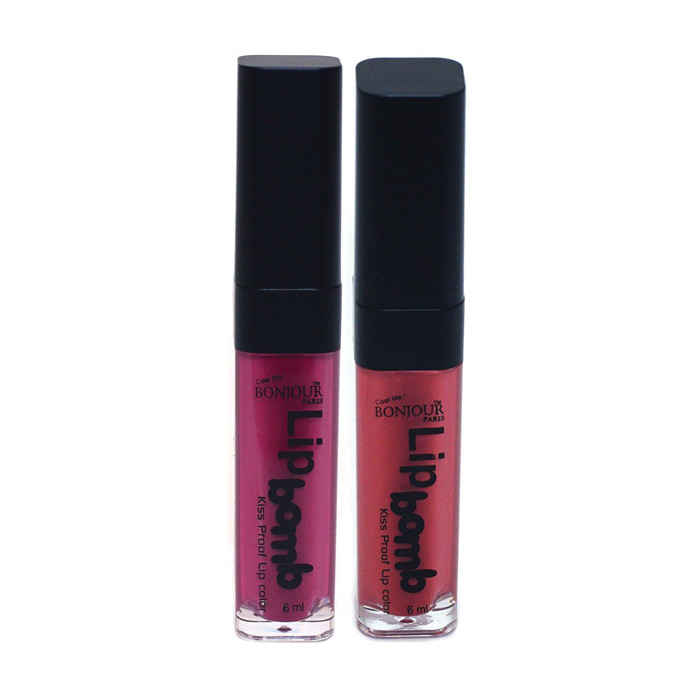 Buy Bonjour Paris Super Matt Lip Color Dark Lvender / Dark Red, 0.40 Ounce (Pack of 2) - Purplle