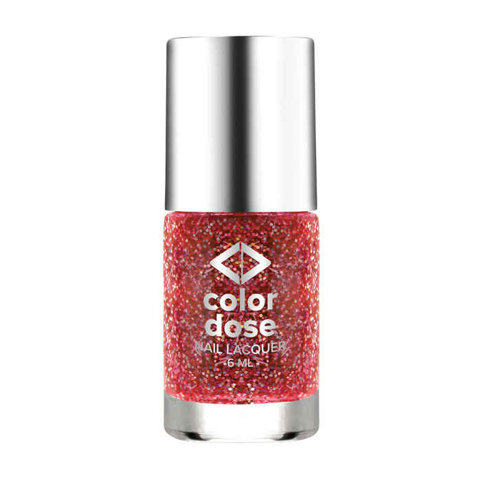 Buy Color Dose Glitter Wine 72 Nail Polish - Purplle