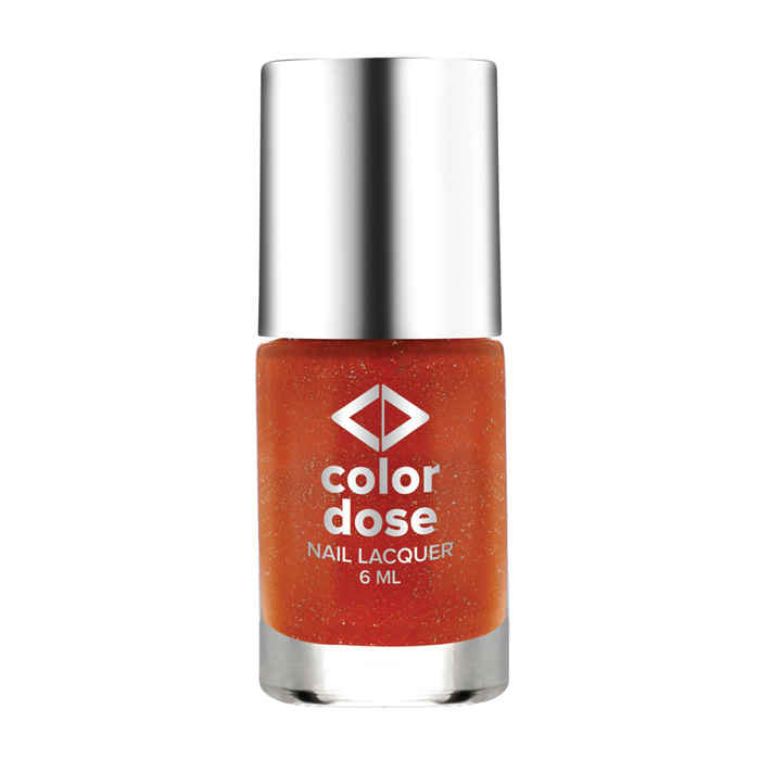 Buy Color Dose Glitter Rust 28 Nail Polish - Purplle