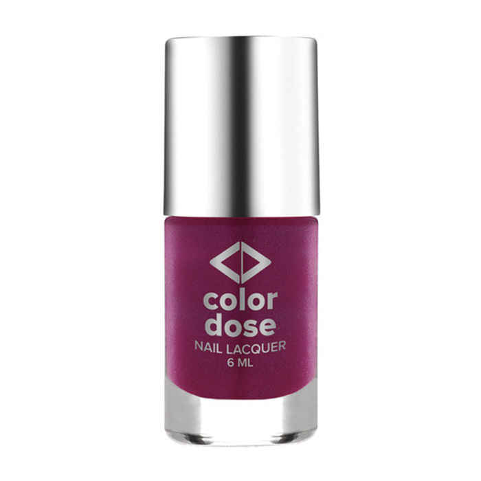 Buy Color Dose Pearls Glitter Purple Nail Polish - Purplle