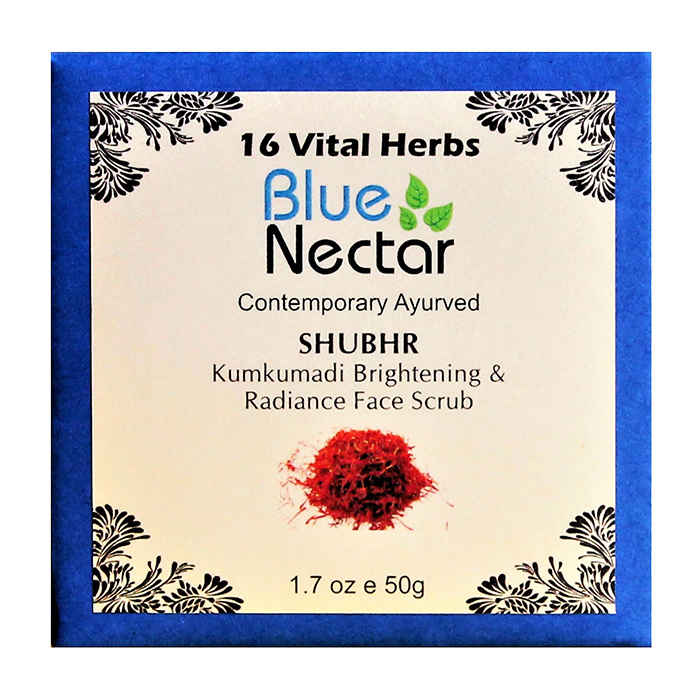 Buy Blue Nector Kumkumadi Brightening & Radiance Face Scrub (50 g) - Purplle