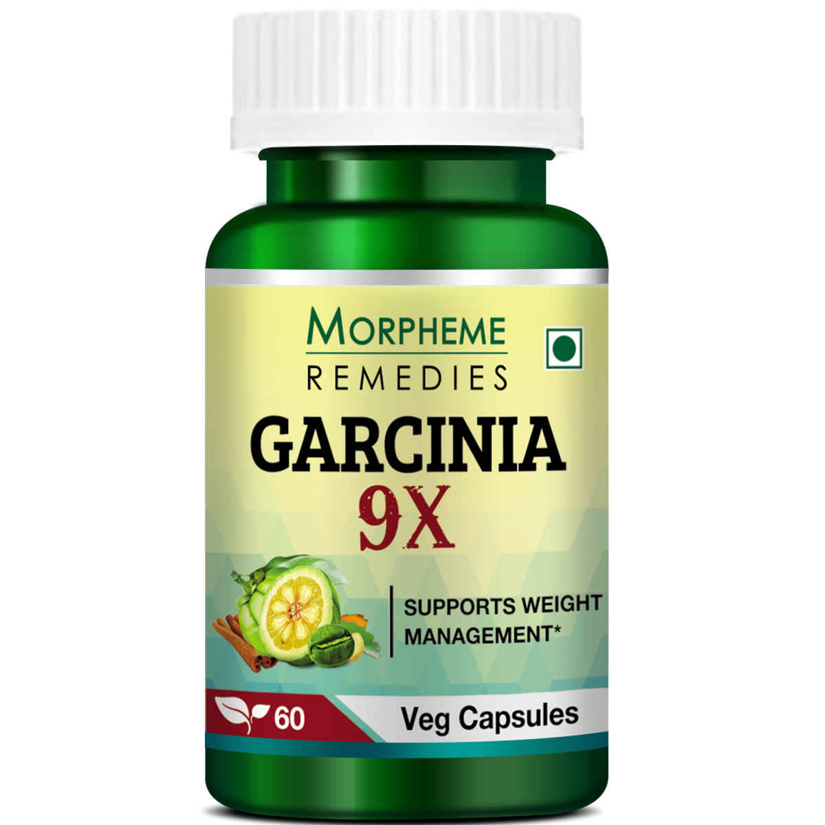 Buy Morpheme Garcinia 9X For Weight Management 60 Veg Caps - Purplle
