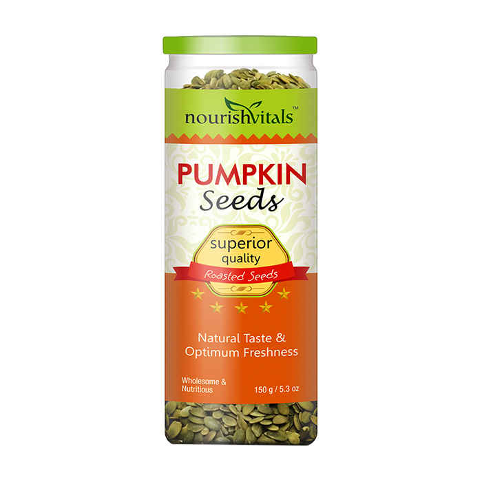 Buy NourishVitals Roasted Pumpkin Seeds (Superior Quality) - 150 gm - Purplle
