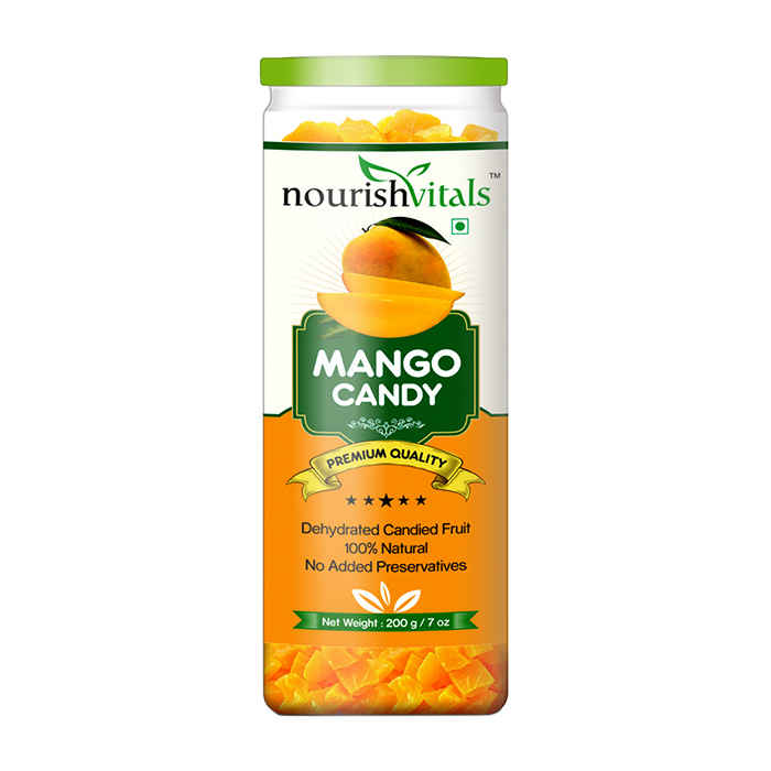 Buy NourishVitals Mango Dried Fruit (Dehydrated Fruits) - 200 gm - Purplle