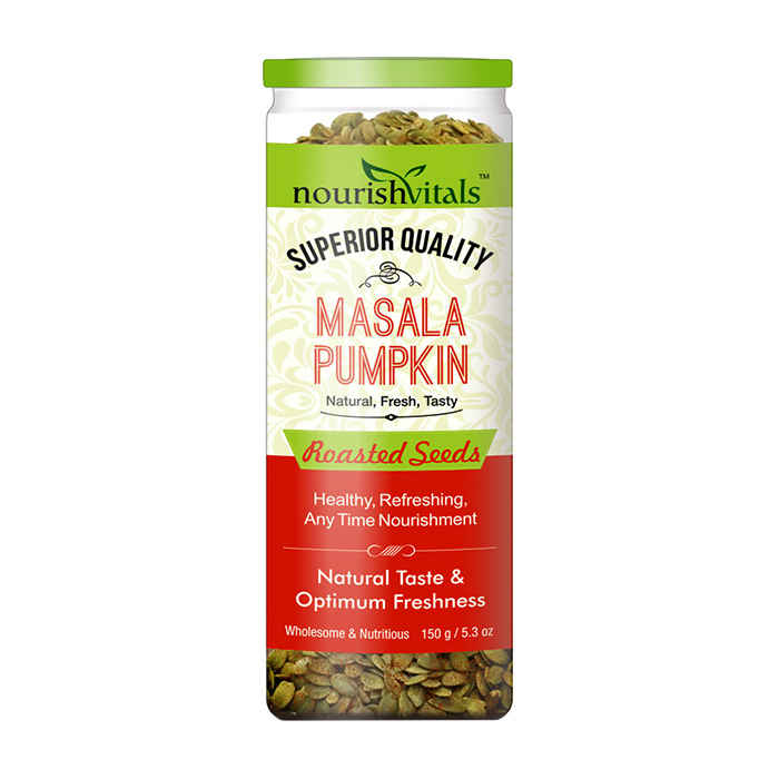 Buy NourishVitals Masala Pumpkin Roasted Seeds (Superior Quality) - 150 gm - Purplle