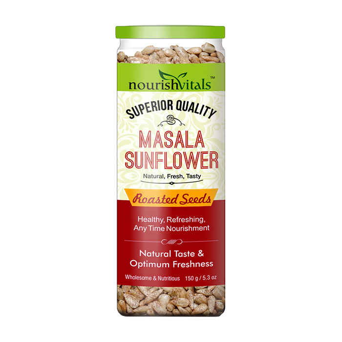 Buy NourishVitals Masala Sunflower Roasted Seeds (Superior Quality) - 150 gm - Purplle