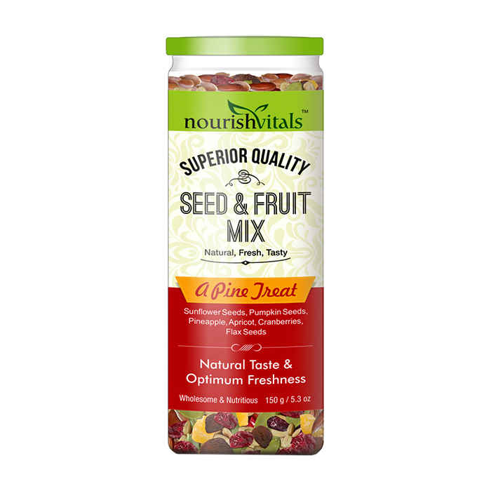 Buy NourishVitals Seed & Fruit Mix - A Pine Treat - Breakfast / Snacks Trail Mix 150 gm - Purplle