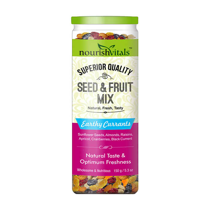 Buy NourishVitals Seed & Fruit Mix - Earthy Currants - Breakfast / Snacks Trail Mix 150 gm - Purplle