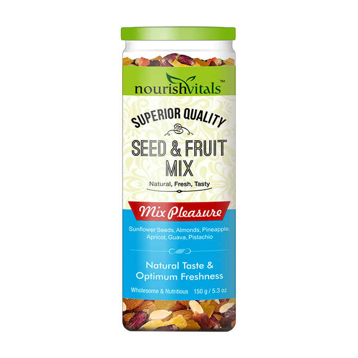 Buy NourishVitals Seed & Fruit Mix - Mix Pleasure - Breakfast / Snacks Trail Mix 150 gm - Purplle