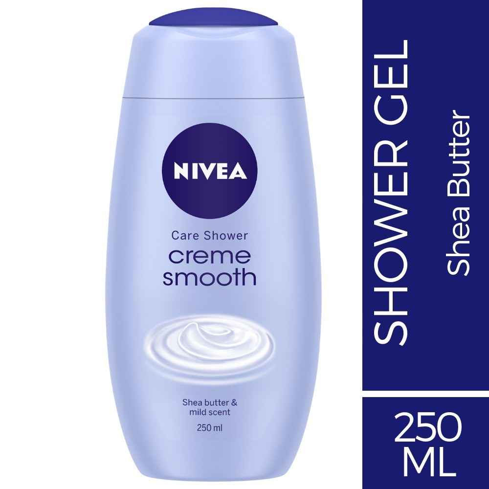 Buy Nivea Shower Gel, Creme Smooth Body Wash, Women (250 ml) - Purplle