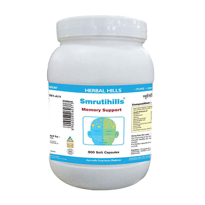 Buy Herbal Hills Smrutihills - Value Pack 900 Capsule - Purplle