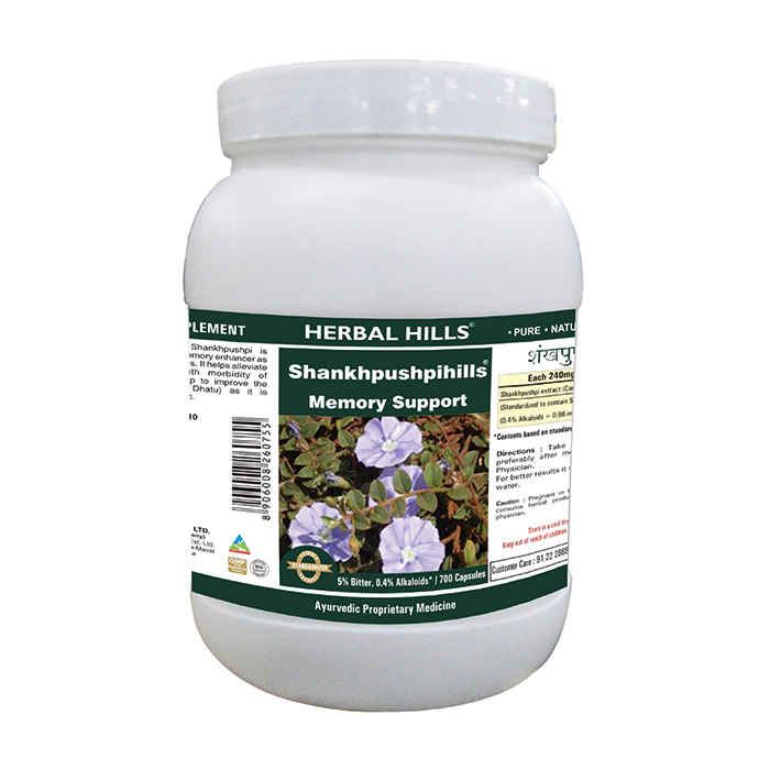 Buy Herbal Hills Shankhpushpihills-Value Pack 700 Caps - Purplle