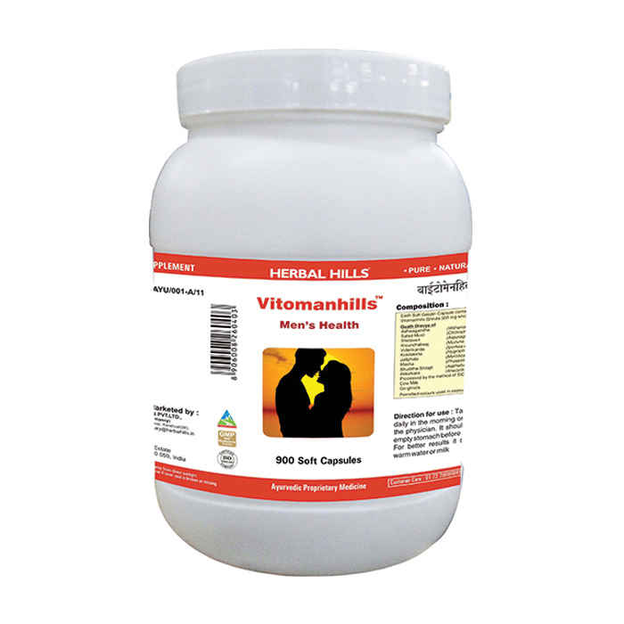 Buy Herbal Hills Vitomanhills - Value Pack 900 Capsule - Purplle