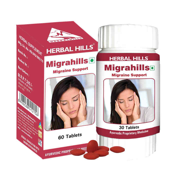 Buy Herbal Hills Migrahills 60 Tablets - Purplle
