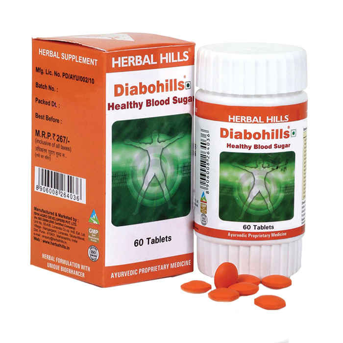 Buy Herbal Hills Diabohills 60 Tablets - Purplle