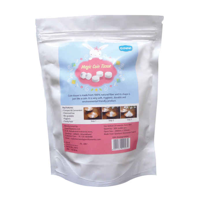 Buy Ginni Magic Coin Tissue (50 Pcs) Candy Pack - Purplle