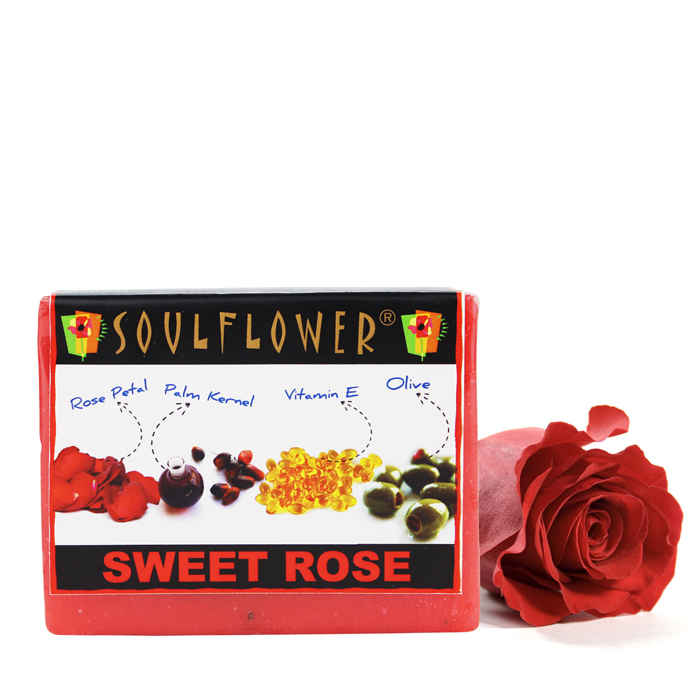 Buy Soulflower Soap Sweet Rose (150 g) - Purplle