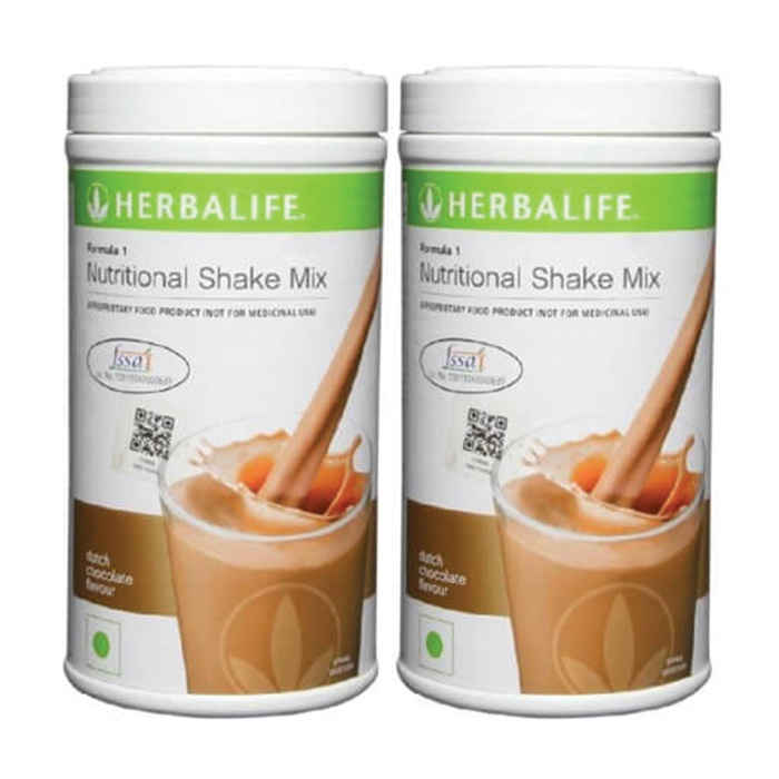 Buy Herbalife Meal Replacement Shake Dutch Chocolate Set of 2 - Purplle
