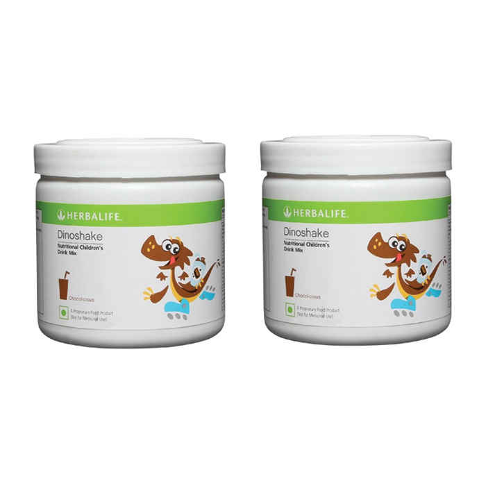 Buy Herbalife Dinoshake Children's Nutritional Drink Mix Chocolicious (500 g) Pack of 2 - Purplle