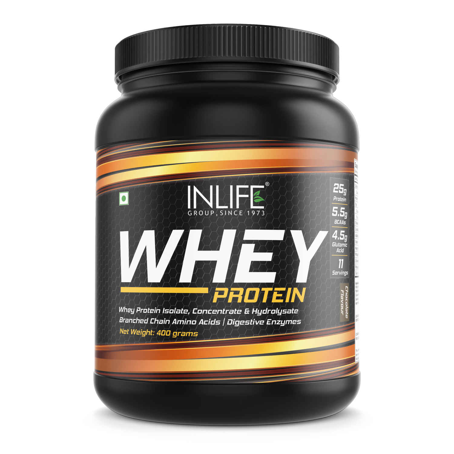 Buy INLIFE Whey Protein Powder blend of Isolate Hydrolysate Concentrate Bodybuilding Supplement - 400 g / 0.8 lb (Chocolate Flavour) - Purplle