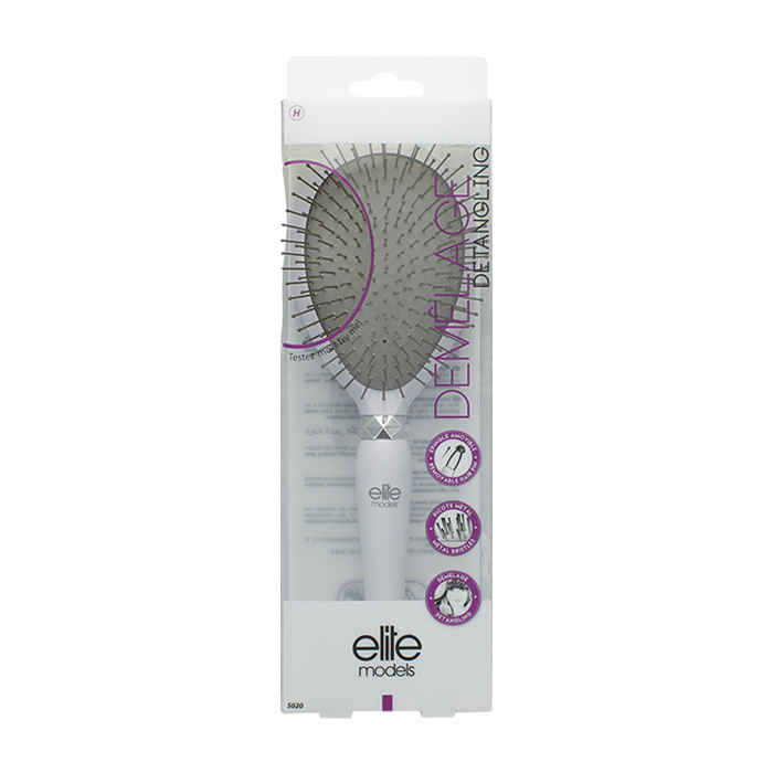 Buy Elite Models Metal Bristles Cushion Hair Brush - White - Purplle