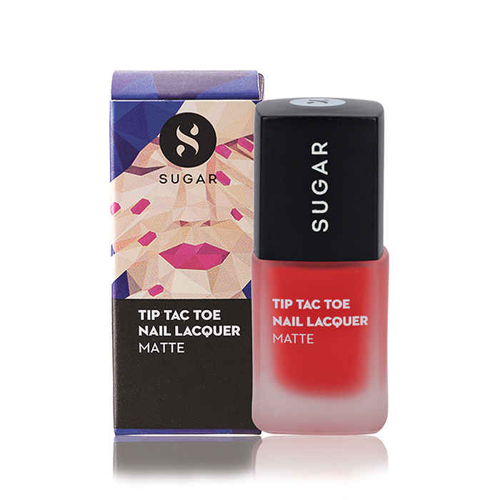 Buy Tip Tac Toe Nail Lacquer - 038 Coraline In The City (Matte Orange Coral) - Purplle