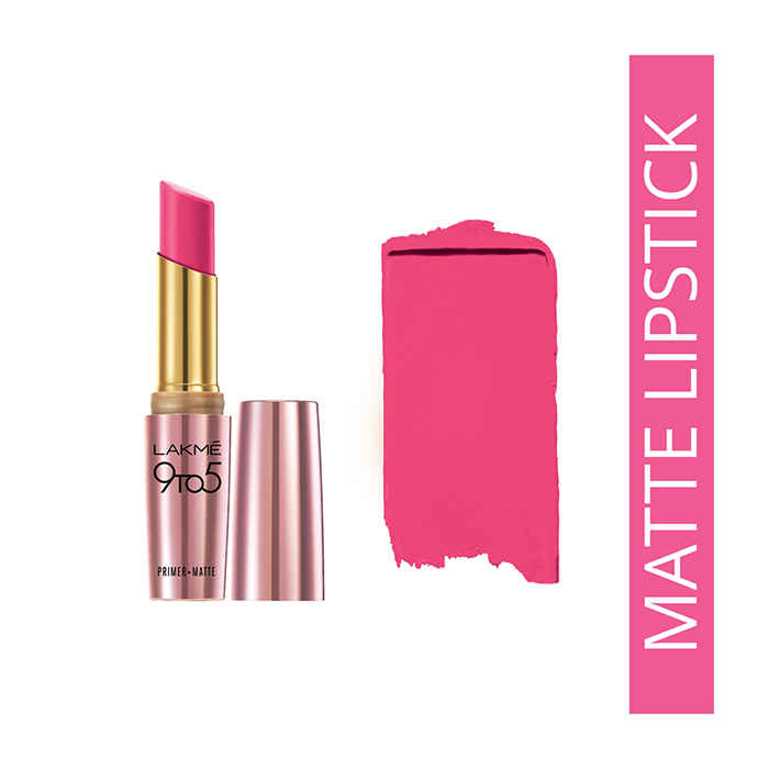 Buy Lakme 9 to 5 Primer + Matte Lip Color MP21 Fuchsia File (3.6 g) - Purplle