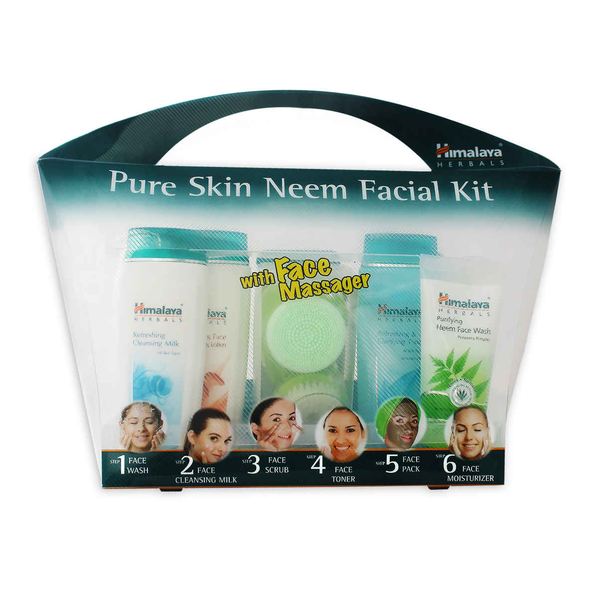 Buy Himalaya Pure Skin Neem Facial Kit with Face Massager - Purplle