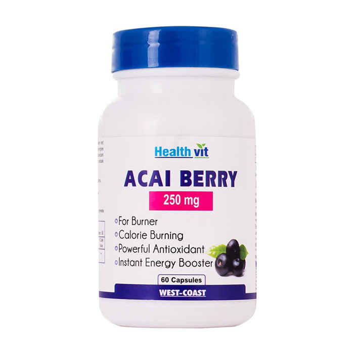 Buy Healthvit Acai Berry 250Mg 60 Capsules - Purplle
