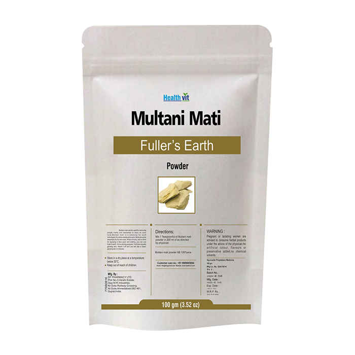 Buy Healthvit Multani Mitti (Fuller'S Earth) Powder (100 g) - Purplle
