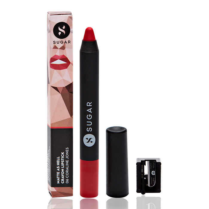 Buy SUGAR Matte As Hell Crayon Lipstick- 06 Coraline Jones - Purplle