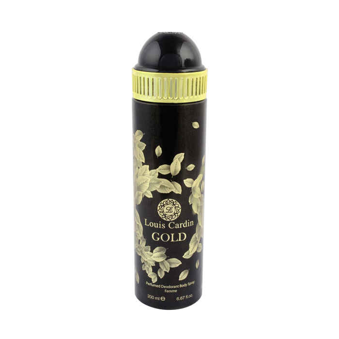 Buy Louis Cardin Gold Perfumed Deodorant Body Spray Femme (200 ml) - Purplle