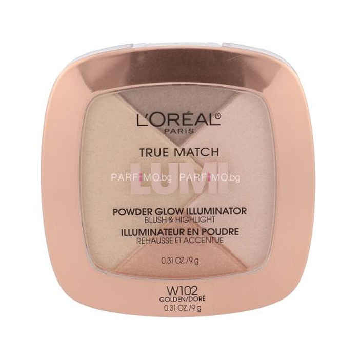 Buy L'Oreal Paris True Match LumiAA Golden Dore W102 Powder Glow Illuminator (9g) - Purplle